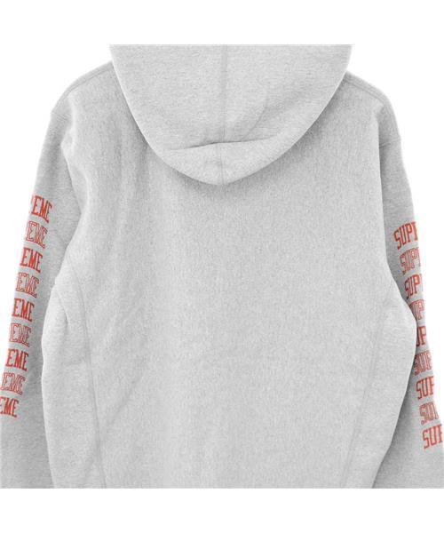 Supreme グレー プルオーバーパーカー　XL 新品未使用) Supreme パーカー グレー XLサイズ 背面ビッグロゴ