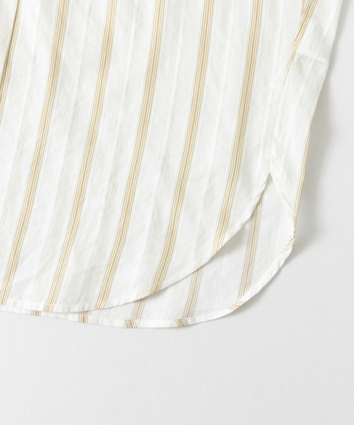 URBAN RESEARCH DOORS（アーバンリサーチドアーズ）の「ストライプコクーンシャツ∴（シャツ/ブラウス・レディース・ブルー/キャメル・ONE）」の12枚目の写真