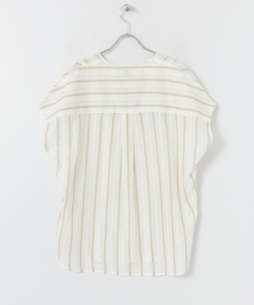 URBAN RESEARCH DOORS（アーバンリサーチドアーズ）の「ストライプコクーンシャツ∴（シャツ/ブラウス・レディース・ブルー/キャメル・ONE）」の13枚目の写真