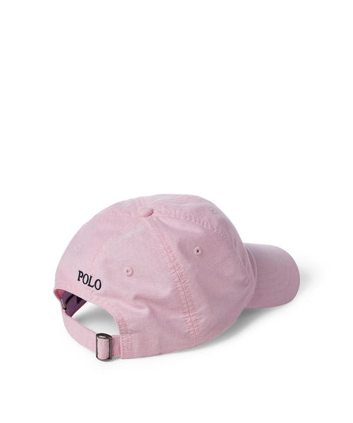 POLO RALPH LAUREN(ポロ ラルフ ローレン)の「コットン オックスフォード ベースボール キャップ(キャップ・メンズ・ピンク・ONE SIZE)」の2枚目の写真