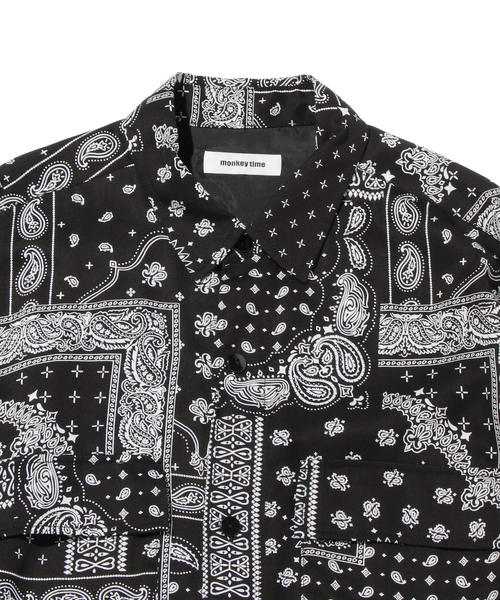 PAIZLY PRINT OVER SIZED CPO/シャツ　mサイズ MONKEY TIME（モンキータイム）の「＜monkey time＞ PAIZLY PRINT OVER