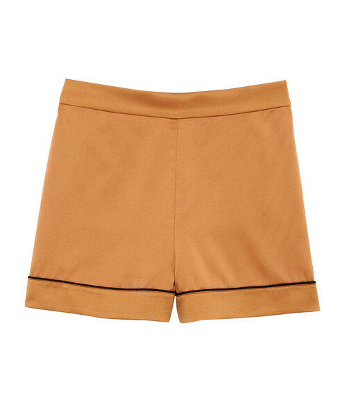 パンツ ルームウェア パジャマ ルームウェア パジャマ Ravijour ラヴィジュール のファッション ショート ルームウェア シルキーサテンスリープ ショート