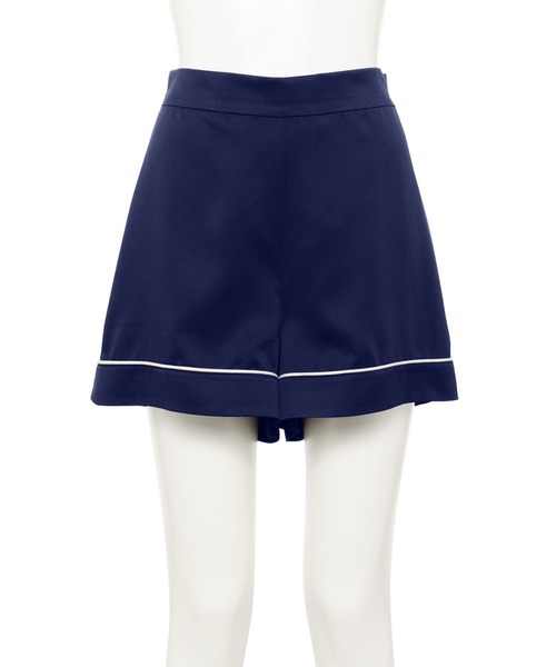 パンツ ルームウェア パジャマ ルームウェア パジャマ Ravijour ラヴィジュール のファッション ショート ルームウェア シルキーサテンスリープ ショート