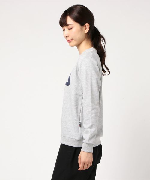 FILA（フィラ）の「フィラ FILA  スウェットトレーナー（スウェット・レディース・ライトグレー/ネイビー/ピンク・S/M/L/XL）」の4枚目の写真