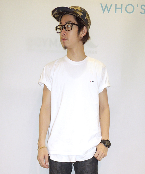 WHO'S WHO gallery（フーズフーギャラリー）の「【BOYMAN】トリコ刺繍TEE（Tシャツ/カットソー・メンズ・グレー/ブラック/ホワイト/ネイビー/レッド・SMALL/X-LARGE/LARGE/MEDIUM）」の2枚目の写真