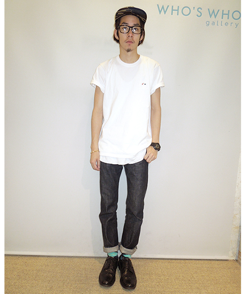 WHO'S WHO gallery（フーズフーギャラリー）の「【BOYMAN】トリコ刺繍TEE（Tシャツ/カットソー・メンズ・グレー/ブラック/ホワイト/ネイビー/レッド・SMALL/X-LARGE/LARGE/MEDIUM）」の13枚目の写真