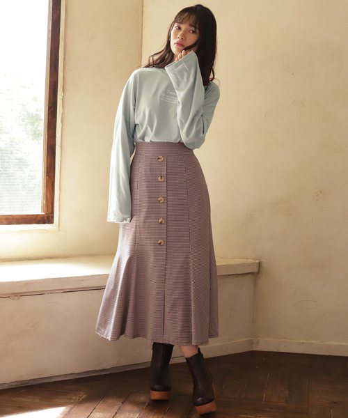 one after another NICE CLAUP（ワンアフターアナザーナイスクラップ）の「アソートロゴロンT（Tシャツ/カットソー・レディース・オフホワイト/ブラウン/ミント・FREE）」の5枚目の写真