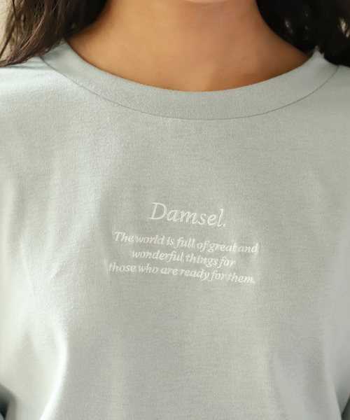 one after another NICE CLAUP（ワンアフターアナザーナイスクラップ）の「アソートロゴロンT（Tシャツ/カットソー・レディース・オフホワイト/ブラウン/ミント・FREE）」の9枚目の写真