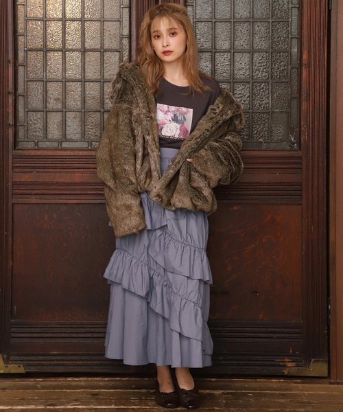 one after another NICE CLAUP（ワンアフターアナザーナイスクラップ）の「アソートロゴロンT（Tシャツ/カットソー・レディース・オフホワイト/ブラウン/ミント・FREE）」の19枚目の写真