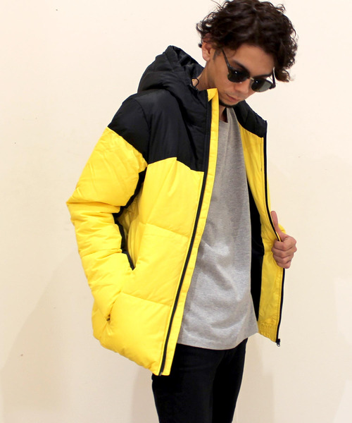 SHISKY（シスキー）の「タフタ 切替 中綿 ジャケット（ブルゾン・メンズ・ホワイト系その他/グレー系その他/グリーン系その他/ブルー系その他/イエロー系その他/レッド系その他・M/L）」の20枚目の写真