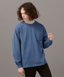 LOS ANGELES APPAREL | LOS ANGELES APPAREL×SHIPS JET BLUE: ヘビーウェイト ポケット ロングスリーブ TEE(Tシャツ/カットソー)