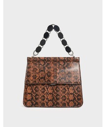 CHARLES & KEITH | アクリルトーティシェル トップハンドルバッグ / Acrylic Tortoiseshell Top Handle Bag(ハンドバッグ)