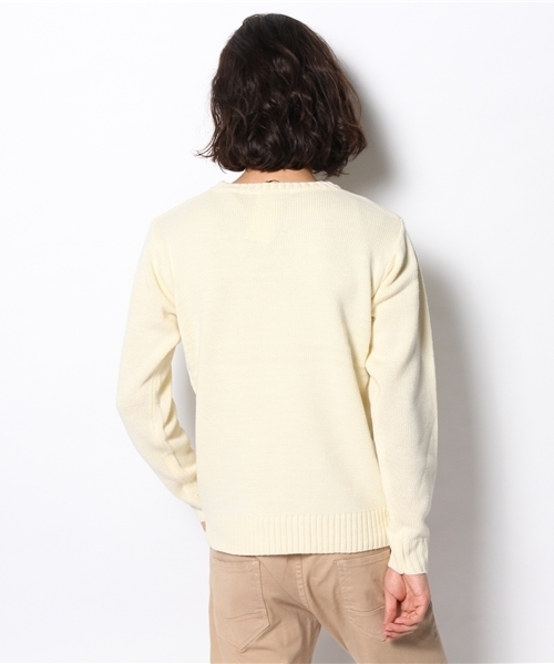 WEGO(ウィゴー)の「WEGO/NYCロゴニット(ニット/セーター・メンズ・ホワイト/ブラック・LARGE/MEDIUM)」の9枚目の写真