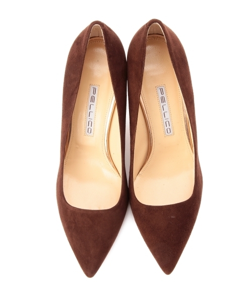 PELLICO（ペリーコ）の「PELLICO / ポインテッドトゥ スエード パンプス（パンプス・レディース・ネイビー/ブラウン・35.5/36/38/36.5/38.5/37.5/37）」の7枚目の写真