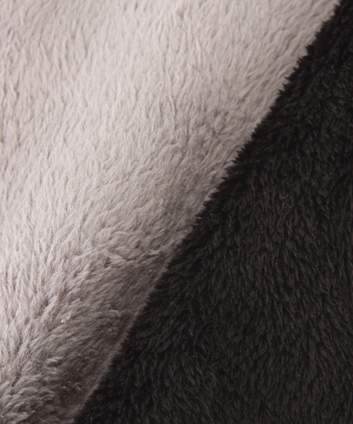 BEAMS（ビームス）の「◎BEAMS / 2トーン フリース スヌード（ストール/ショール・メンズ・ナチュラル/ブラック/ネイビー・ONE SIZE）」の11枚目の写真