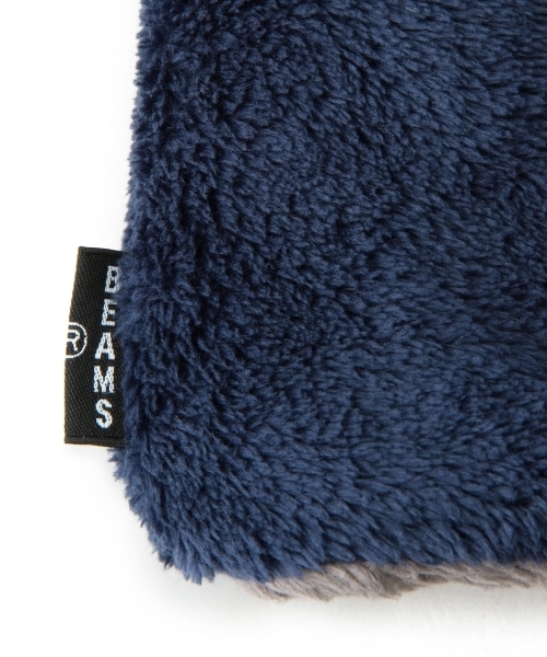 BEAMS（ビームス）の「◎BEAMS / 2トーン フリース スヌード（ストール/ショール・メンズ・ナチュラル/ブラック/ネイビー・ONE SIZE）」の8枚目の写真