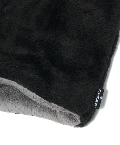 BEAMS（ビームス）の「◎BEAMS / 2トーン フリース スヌード（ストール/ショール・メンズ・ナチュラル/ブラック/ネイビー・ONE SIZE）」の5枚目の写真