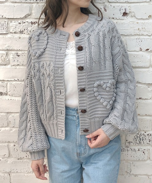 one after another NICE CLAUP(ワンアフターアナザーナイスクラップ)の「リボン付きウォームレースインナー(Tシャツ/カットソー・レディース・ブラウン/ライトベージュ/オフホワイト/ライトグレー/マスタード・FREE)」の20枚目の写真