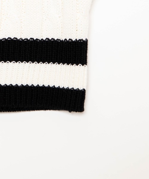 U.S. POLO ASSN.（ユーエスポロアッスン）の「∴WEGO/U.S. POLO ASSN.別注チルデンベスト（ベスト・レディース・ベージュ/オフホワイト/グリーン/アイボリー/ベージュ系その他・FREE）」の18枚目の写真