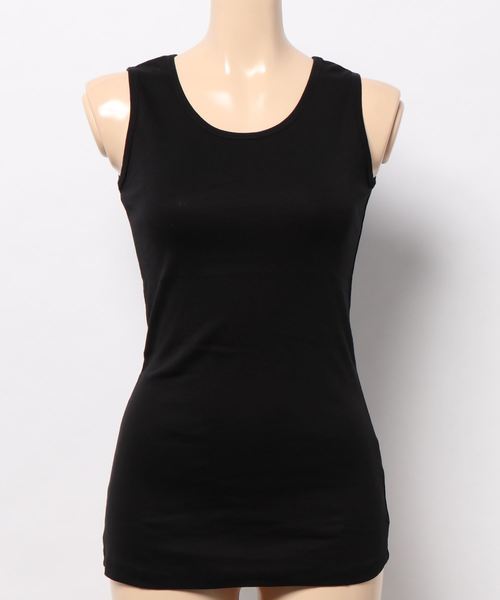 DONOBAN（ドノバン）の「コットンフライスタンクトップ（タンクトップ・レディース・ブラック/ホワイト/チャコールグレー/ネイビー/カーキ/杢グレー/グレイッシュベージュ・LL/M/L/4L/3L）」の13枚目の写真