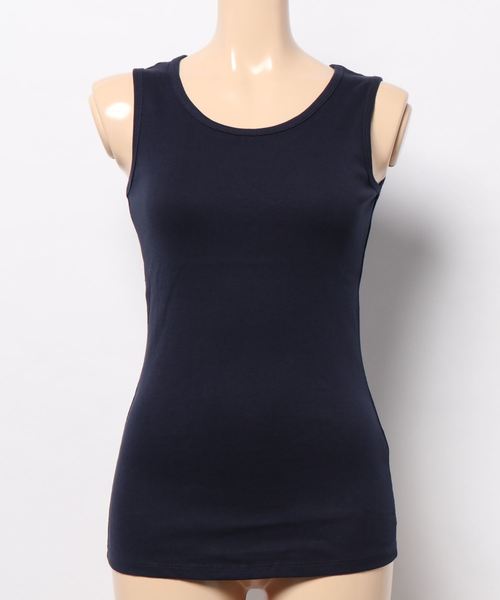 DONOBAN（ドノバン）の「コットンフライスタンクトップ（タンクトップ・レディース・ブラック/ホワイト/チャコールグレー/ネイビー/カーキ/杢グレー/グレイッシュベージュ・LL/M/L/4L/3L）」の8枚目の写真