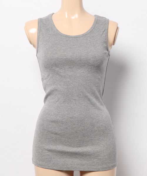 DONOBAN（ドノバン）の「コットンフライスタンクトップ（タンクトップ・レディース・ブラック/ホワイト/チャコールグレー/ネイビー/カーキ/杢グレー/グレイッシュベージュ・LL/M/L/4L/3L）」の10枚目の写真