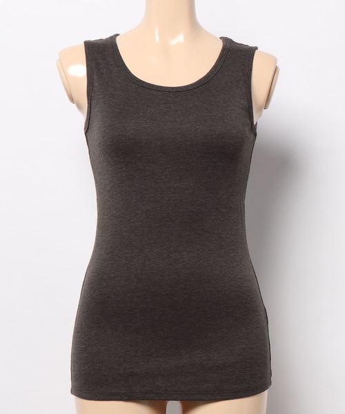 DONOBAN（ドノバン）の「コットンフライスタンクトップ（タンクトップ・レディース・ブラック/ホワイト/チャコールグレー/ネイビー/カーキ/杢グレー/グレイッシュベージュ・LL/M/L/4L/3L）」の11枚目の写真