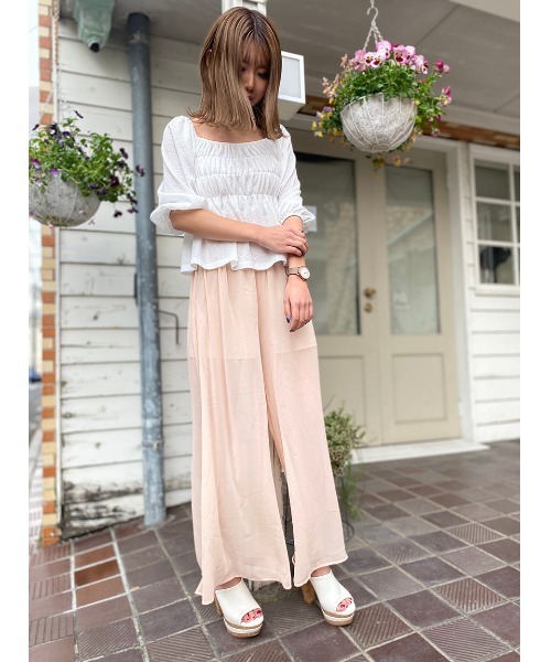 one way(ワンウェイ)の「無地エアリーPT(その他パンツ・レディース・ブラック/ベージュ・FREE)」の8枚目の写真