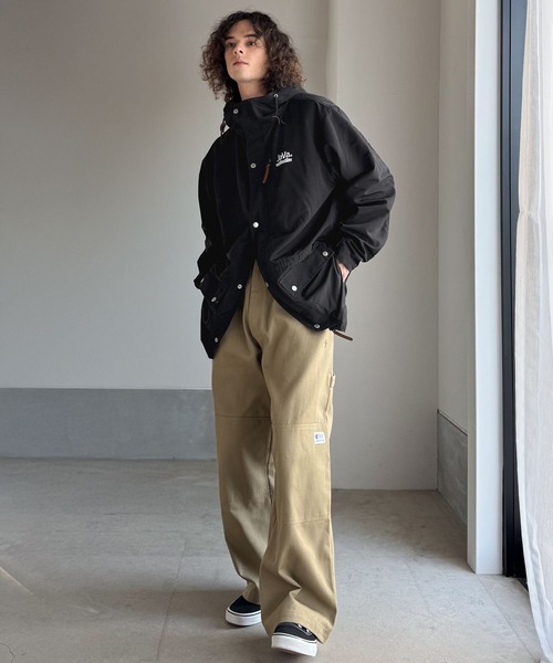 セール】《JaVa ジャバコラボ》3WAYミドル丈無地マウンテンパーカー