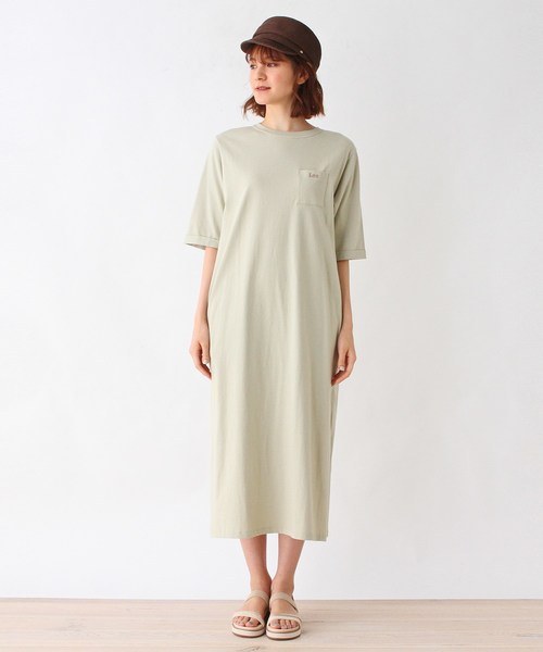 ハローキティコラボ(ハローキティコラボ)の「Lee(R)×Kitty ポケットカットソーワンピース(ワンピース・レディース・ブラック/ベージュ/ライトグリーン・02/03)」の4枚目の写真