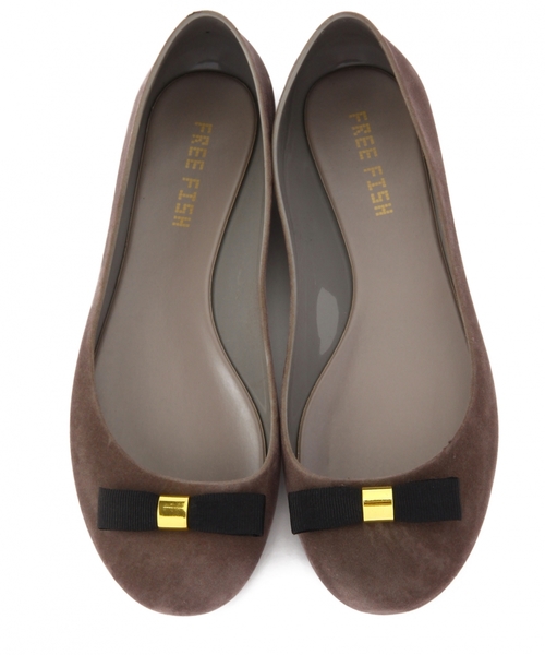 FREE FISH（フリーフィッシュ）の「FREEFISH Rayprint/flocky（レインシューズ・レディース・ブラック/ネイビー/グレー/ワインレッド・38/39/36/37）」の3枚目の写真