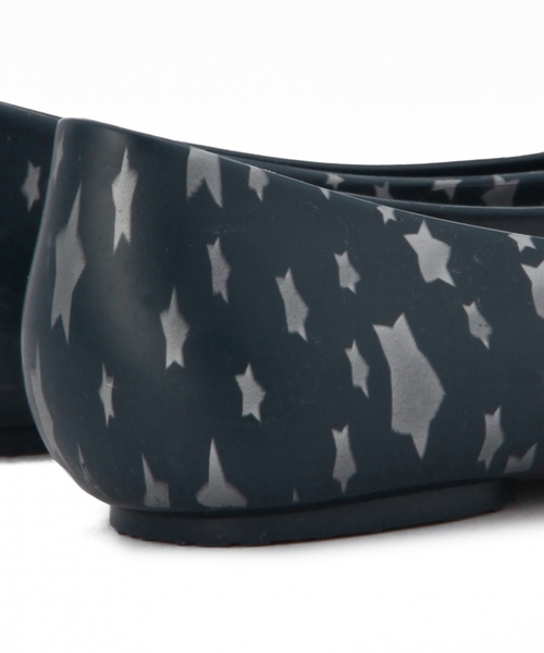 FREE FISH（フリーフィッシュ）の「FREEFISH Rayprint/flocky（レインシューズ・レディース・ブラック/ネイビー/グレー/ワインレッド・38/39/36/37）」の11枚目の写真