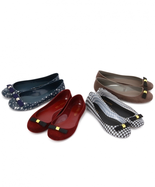 FREE FISH（フリーフィッシュ）の「FREEFISH Rayprint/flocky（レインシューズ・レディース・ブラック/ネイビー/グレー/ワインレッド・38/39/36/37）」の12枚目の写真