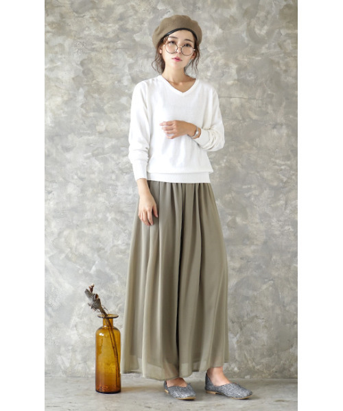 zootie(ズーティー)の「スクエアトゥ Vカットバブーシュ(パンプス・レディース・カーキ/モカ/ホワイトゴールド/ブラック/その他/レオパード・M/LL/L/S)」の12枚目の写真