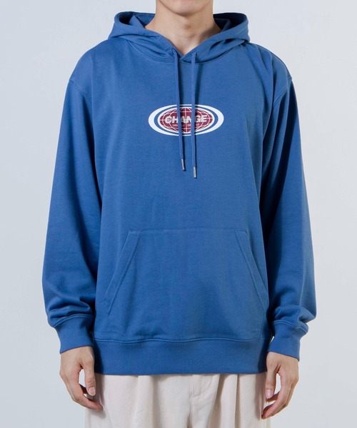 WEGO(ウィゴー)の「WEGO/ラウンドロゴプルパーカー(パーカー・メンズ・ブルー/アイボリー・SMALL/MEDIUM/LARGE)」の8枚目の写真