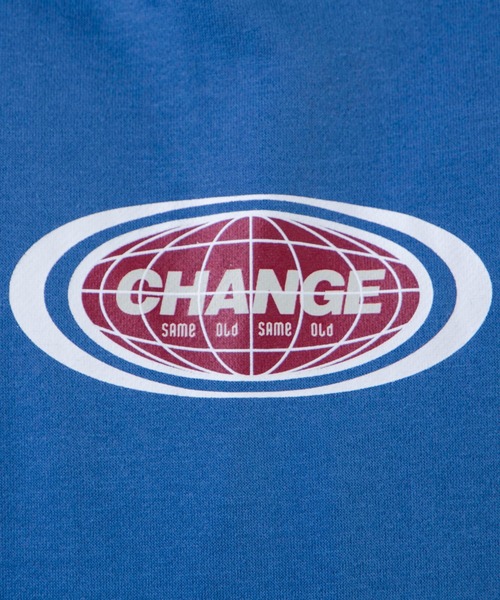 WEGO(ウィゴー)の「WEGO/ラウンドロゴプルパーカー(パーカー・メンズ・ブルー/アイボリー・SMALL/MEDIUM/LARGE)」の12枚目の写真