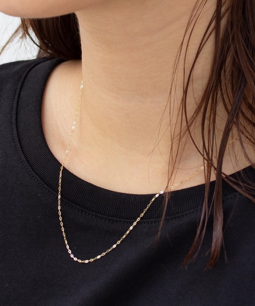 K10YGアズキチェーンネックレス 10金 イエローゴールド アズキ チェーンネックレス「k10yg