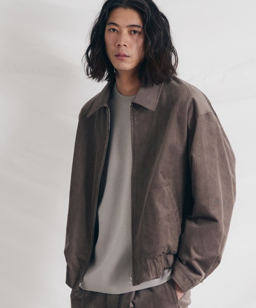 セットアップ 【WYM LIDNM】RAYON 11W CORDUROY ZIP SET-UP