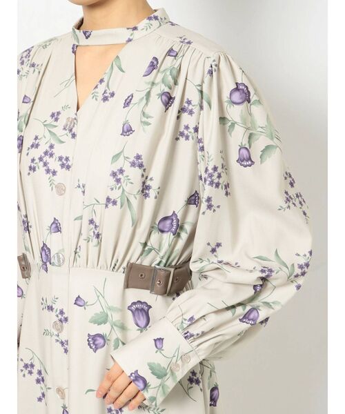 MURUA（ムルーア）の「サイドベルトフラワーワンピース（ワンピース・レディース・ブラウン/アイボリー・FREE）」の13枚目の写真