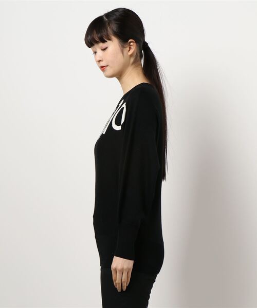 【美品】アルアバイル　allureville インターシャロゴプルオーバー allureville（アルアバイル）の「インターシャロゴプルオーバー