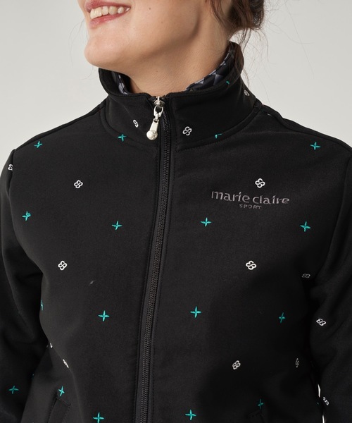 marie claire(マリ・クレール)の「【marie claire マリ・クレール】レディースブルゾン / スポーティー ゴルフウェア ストレッチ(ブルゾン・レディース・ブラック/ネイビー/レッド・LARGE/X-LARGE/MEDIUM/XX-LARGE)」の6枚目の写真