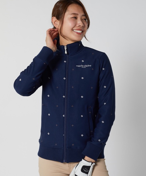 marie claire(マリ・クレール)の「【marie claire マリ・クレール】レディースブルゾン / スポーティー ゴルフウェア ストレッチ(ブルゾン・レディース・ブラック/ネイビー/レッド・LARGE/X-LARGE/MEDIUM/XX-LARGE)」の12枚目の写真