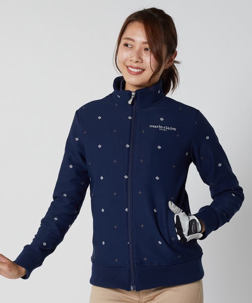 marie claire(マリ・クレール)の「【marie claire マリ・クレール】レディースブルゾン / スポーティー ゴルフウェア ストレッチ(ブルゾン・レディース・ブラック/ネイビー/レッド・LARGE/X-LARGE/MEDIUM/XX-LARGE)」の14枚目の写真