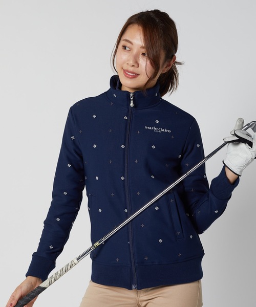 marie claire(マリ・クレール)の「【marie claire マリ・クレール】レディースブルゾン / スポーティー ゴルフウェア ストレッチ(ブルゾン・レディース・ブラック/ネイビー/レッド・LARGE/X-LARGE/MEDIUM/XX-LARGE)」の16枚目の写真