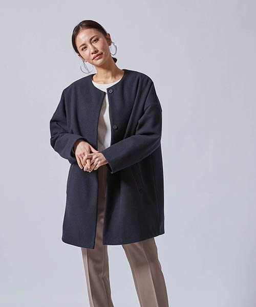 LAUTREAMONT（ロートレアモン）の「インナー付き3WAYノーカラーハーフ