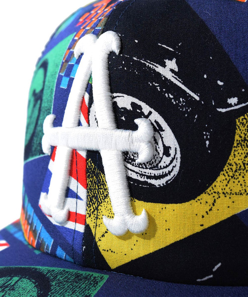 ALDIES（アールディーズ）の「80s A Cap / エイティーズエーキャップ（キャップ・メンズ・ブルー/ネイビー/ホワイト・MEDIUM/SMALL）」の5枚目の写真