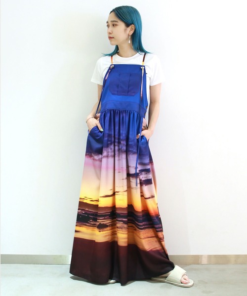 Beach Print Salopette Dress ワンピース G V G V ジーヴィージーヴィー のファッション通販 Zozotown