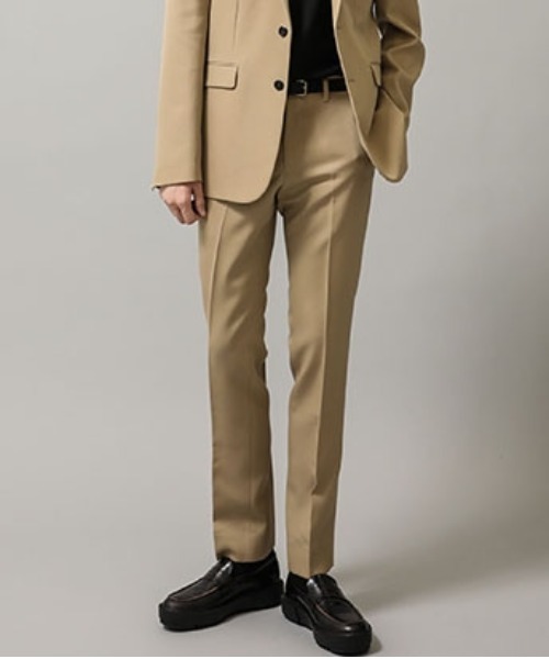 STUDIOUS SELECT（ステュディオスセレクト）の「【th】LOWITT/Slim Tailored Pants（スラックス・メンズ・ブラック/ベージュ・44/46）」の2枚目の写真