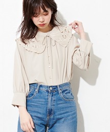 natural couture | 【WEB限定】BIGつけ衿おんなのこブラウス(シャツ/ブラウス)