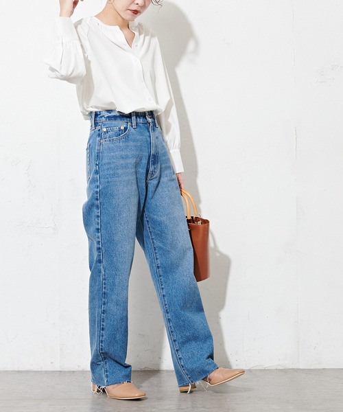 natural couture(ナチュラルクチュール)の「【WEB限定】BIGつけ衿おんなのこブラウス(シャツ/ブラウス・レディース・ベージュ/ブラック/オフホワイト・FREE)」の10枚目の写真